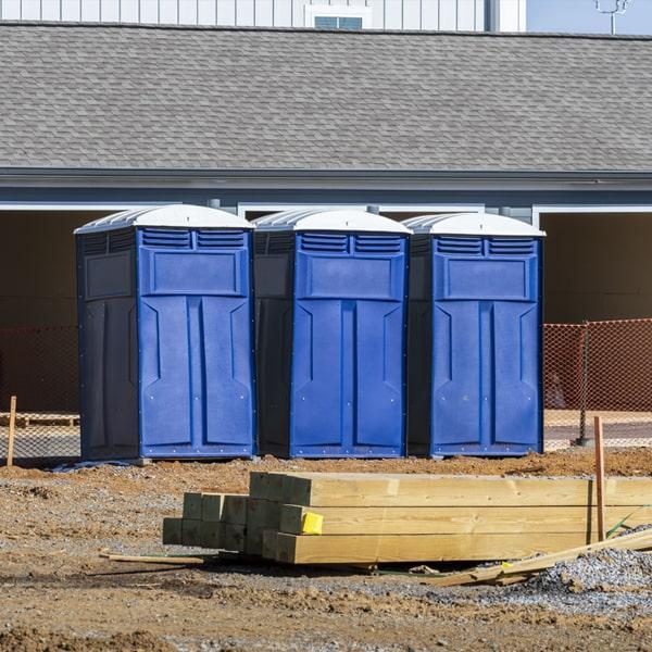 Heavy-duty construction site porta potty in Hagerstown, Maryland